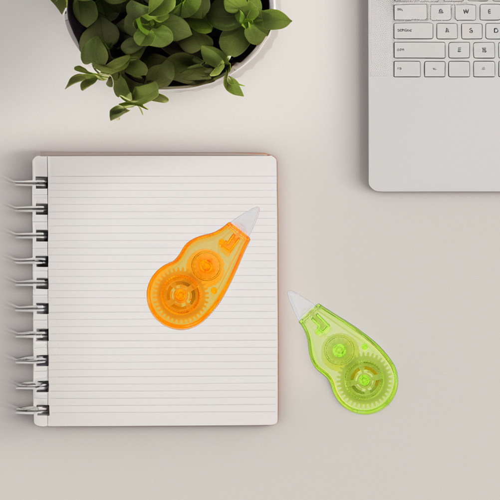 Correction Tape Roller - Cinta correctora para estudiantes, miniaplicador colorido,