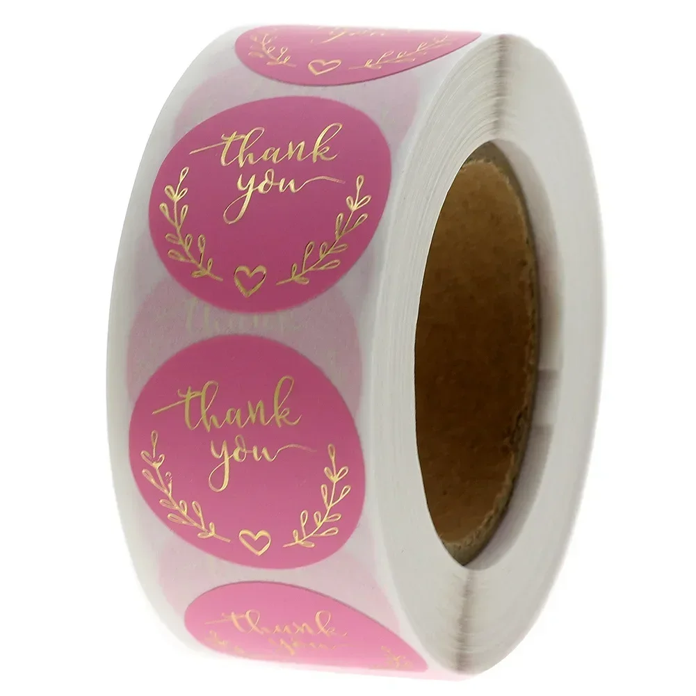 Stationery Supplies Business - 50-500 Uds pegatina de agradecimiento papel