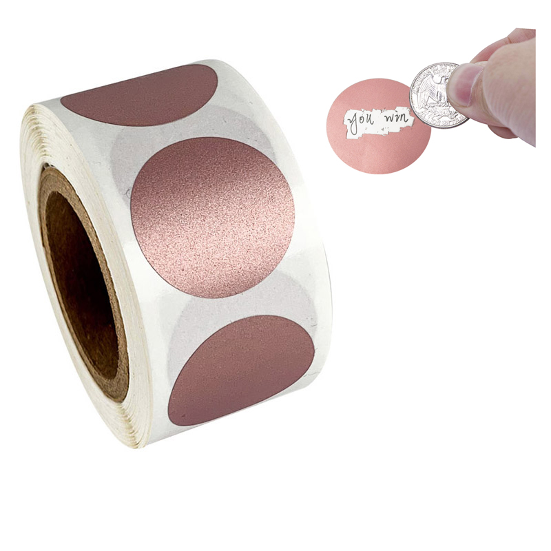 Label Printer Tape - 50-300 Uds. Pegatinas redondas de oro