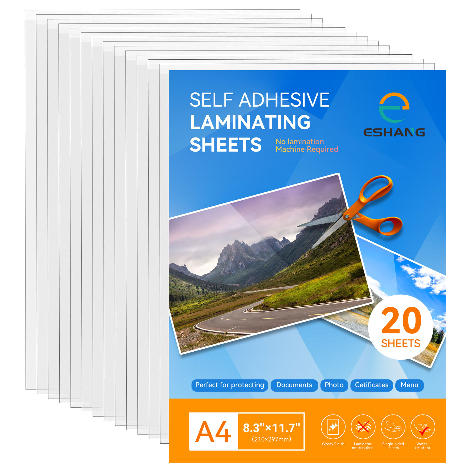 Document Laminator Pouch - ESHANG 20 hojas de laminación en