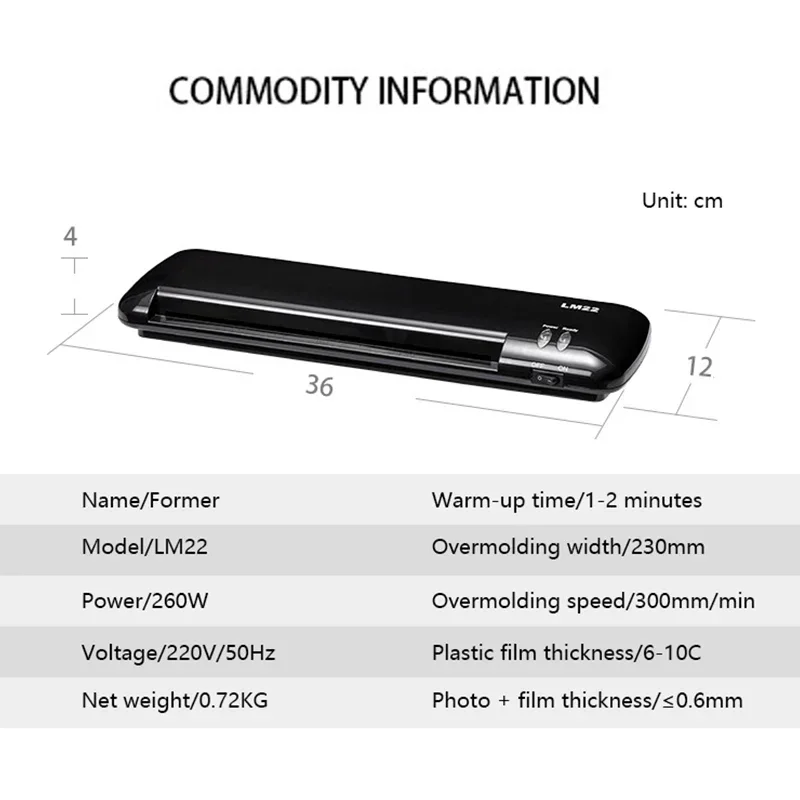 Document Laminator Pouch - Excelente máquina laminadora A4, laminadora de