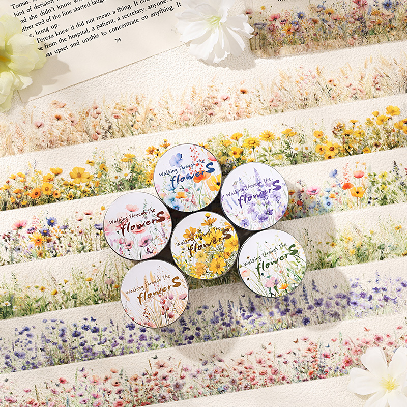 Label Printer Tape - Cintas creativas de plantas y flores