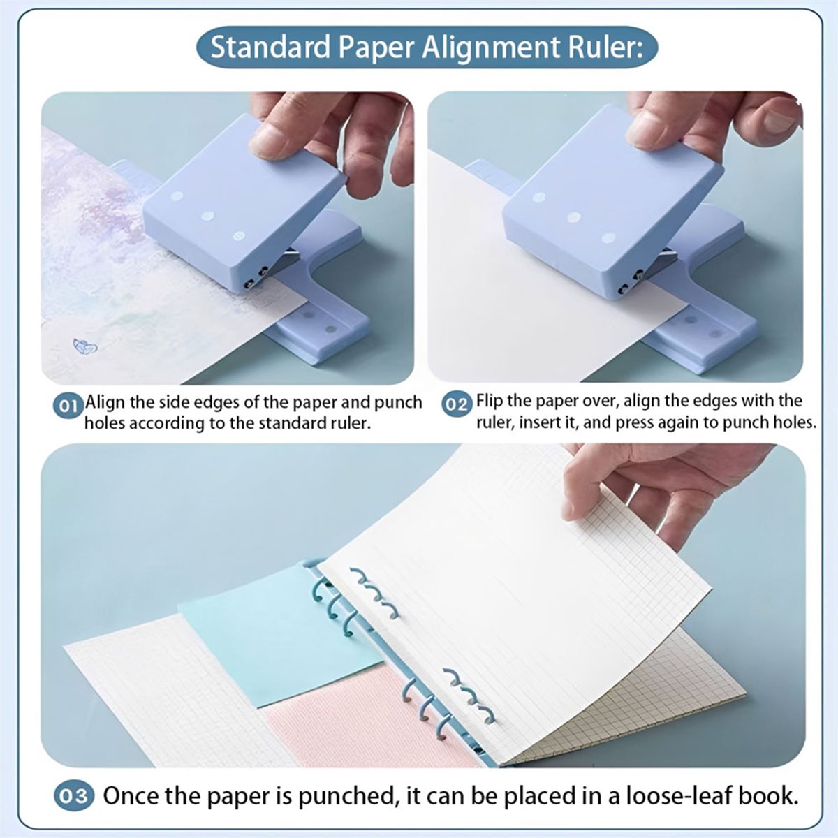 Paper Punch 3 Hole - ¡Nuevo cupón para usuarios! Perforadora manual