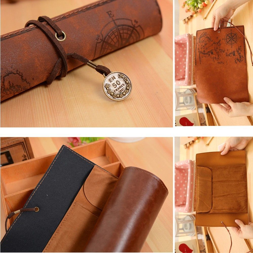 Pen Pouch Roll - Estuche de Lujo Retro Único con