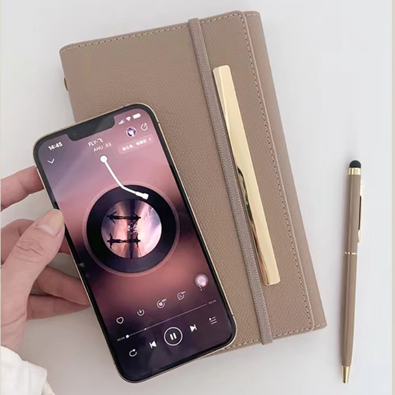 Journal Leather Hardcover - Cuaderno A6 de tapa dura de