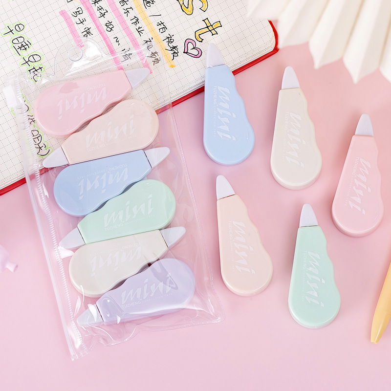 6 unids/set lindo Macaron cint - Correction Tape Roller reseña y precio