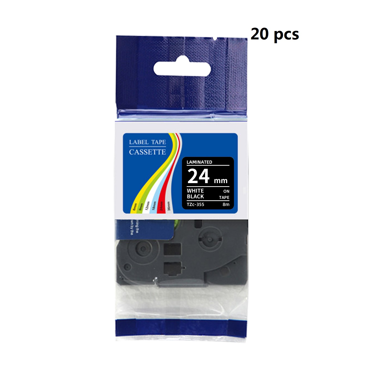 Paquete de 20 cintas de etique - Label Printer Tape reseña y precio