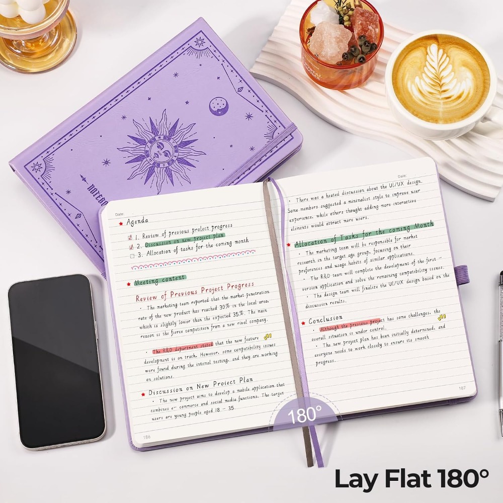 Diario A5 con tapas duras y pá - Journal Leather Hardcover reseña y precio