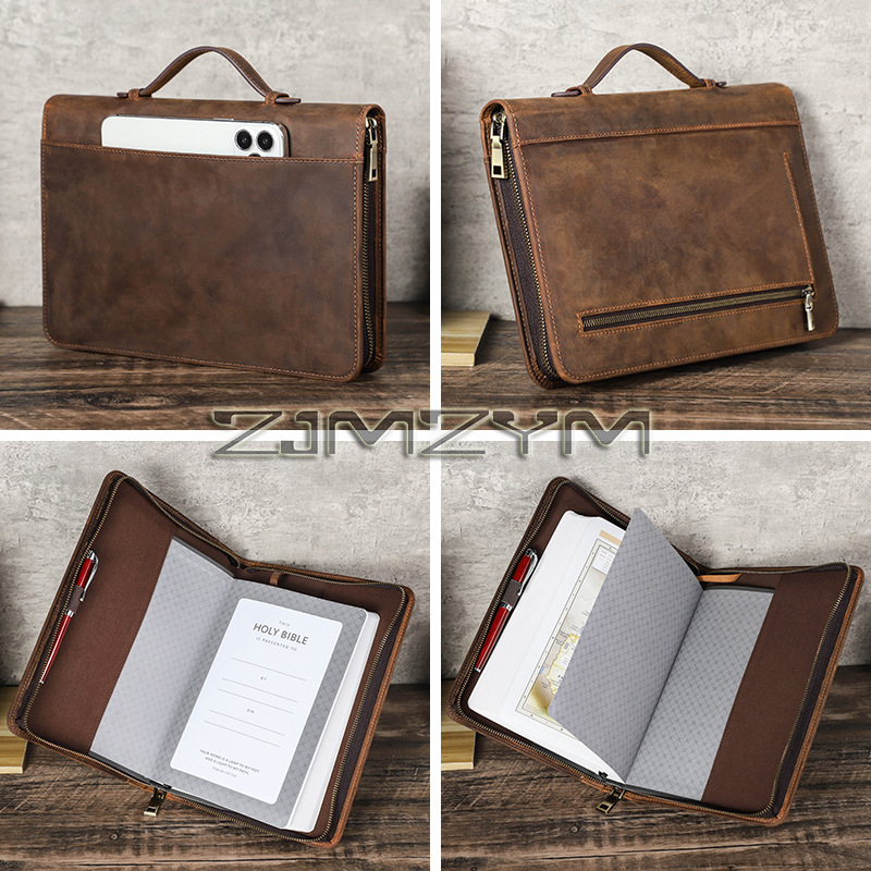 Funda de cuero retro para cuad - Stationery Supplies Business reseña y precio