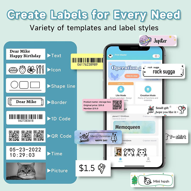 Impresora de etiquetas P15, ci - Label Printer Tape reseña y precio