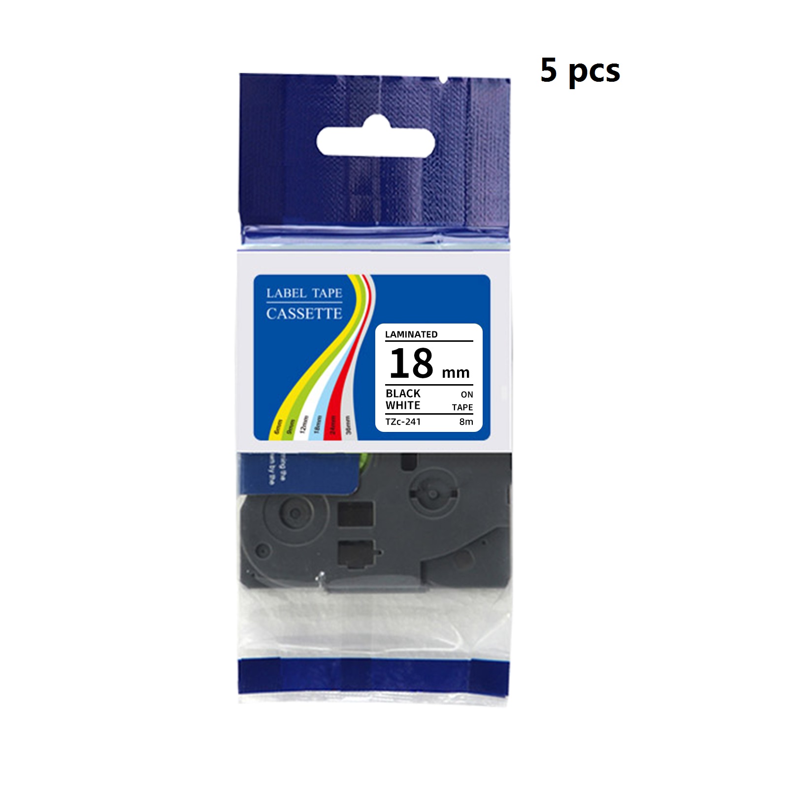 5 cintas de etiquetas laminada - Label Printer Tape reseña y precio