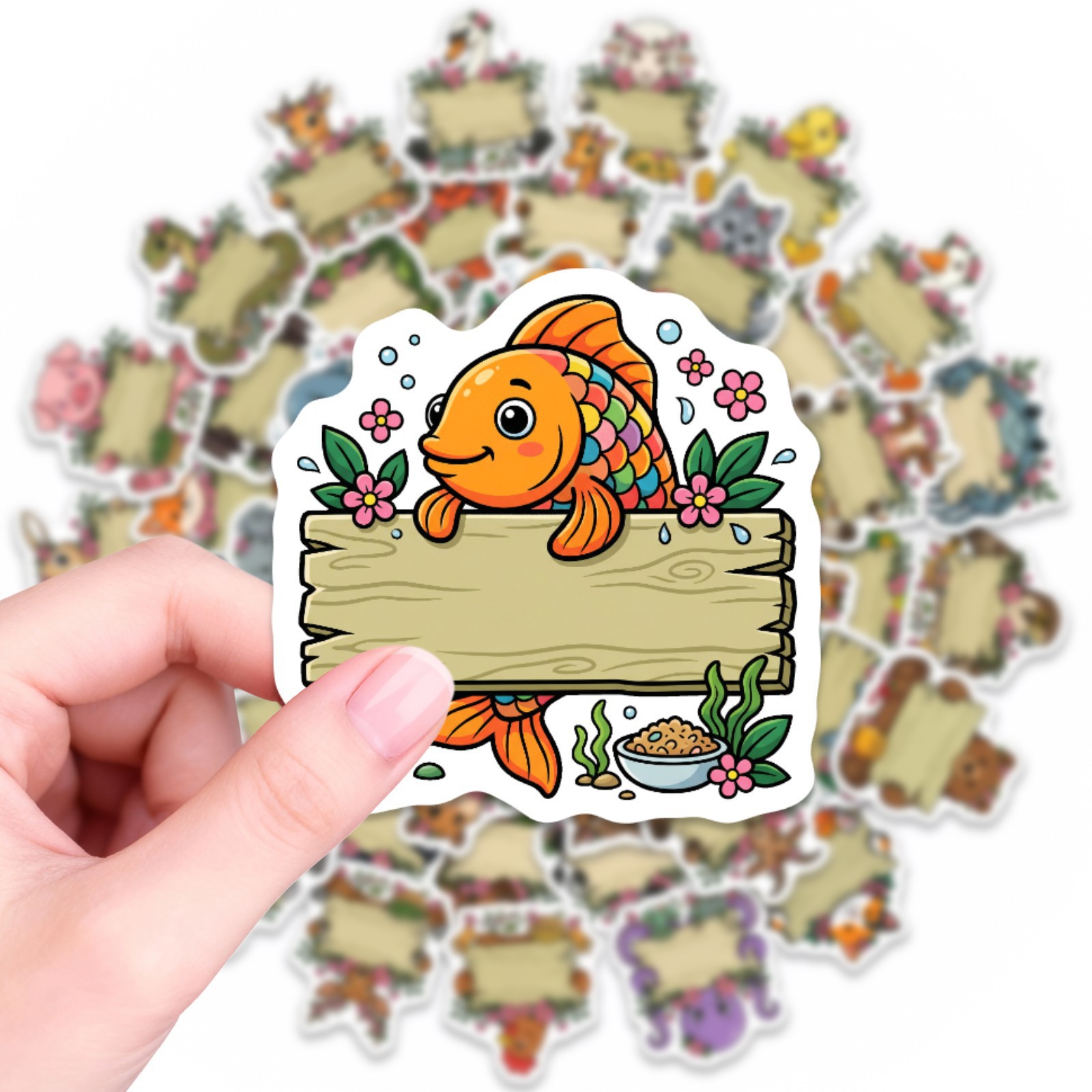 50/100 pegatinas HD de animale - Paper Deal Stationery & Office Supply reseña y precio