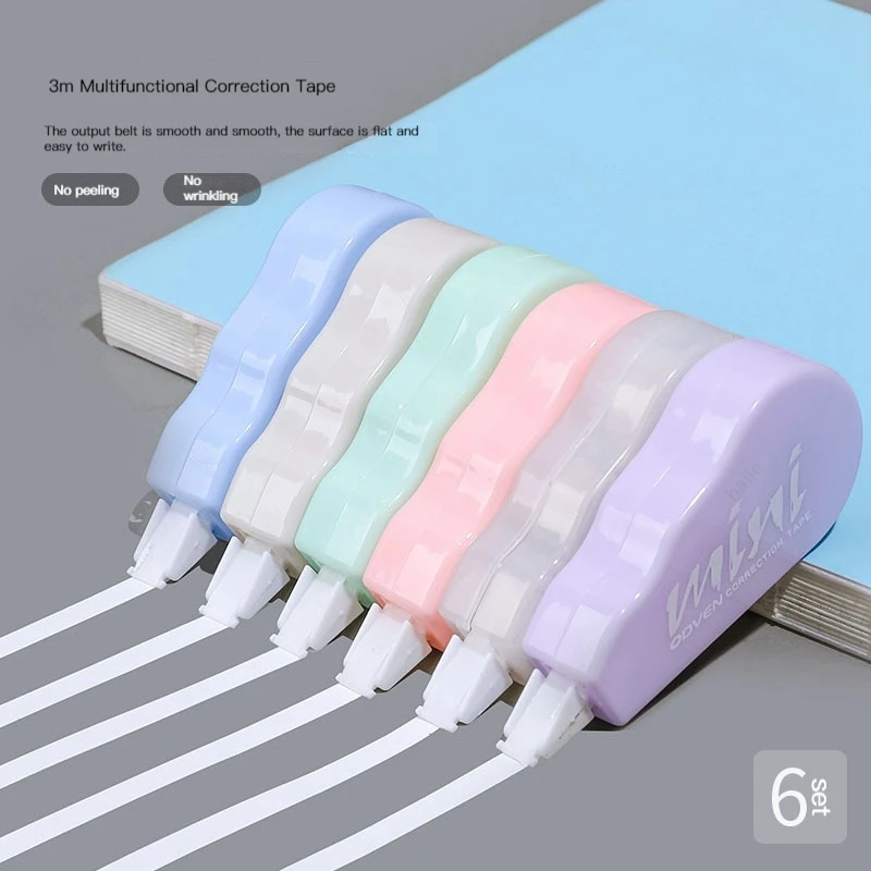6 unids/pack cintas correctora - Correction Tape Roller reseña y precio