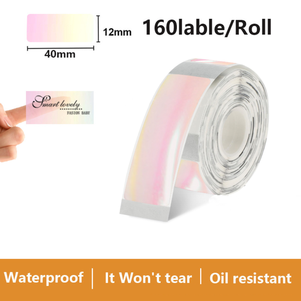 Etiqueta adhesiva transparente - Label Printer Tape reseña y precio