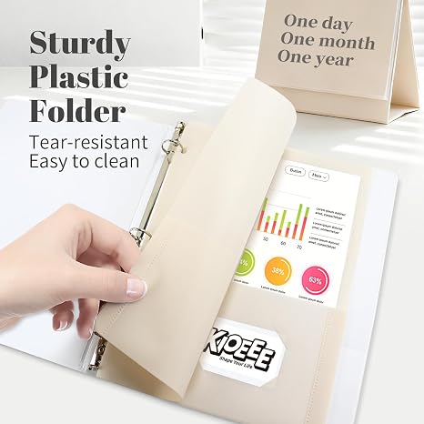 Paquete de 7 carpetas de plást - Paper Punch 3 Hole reseña y precio